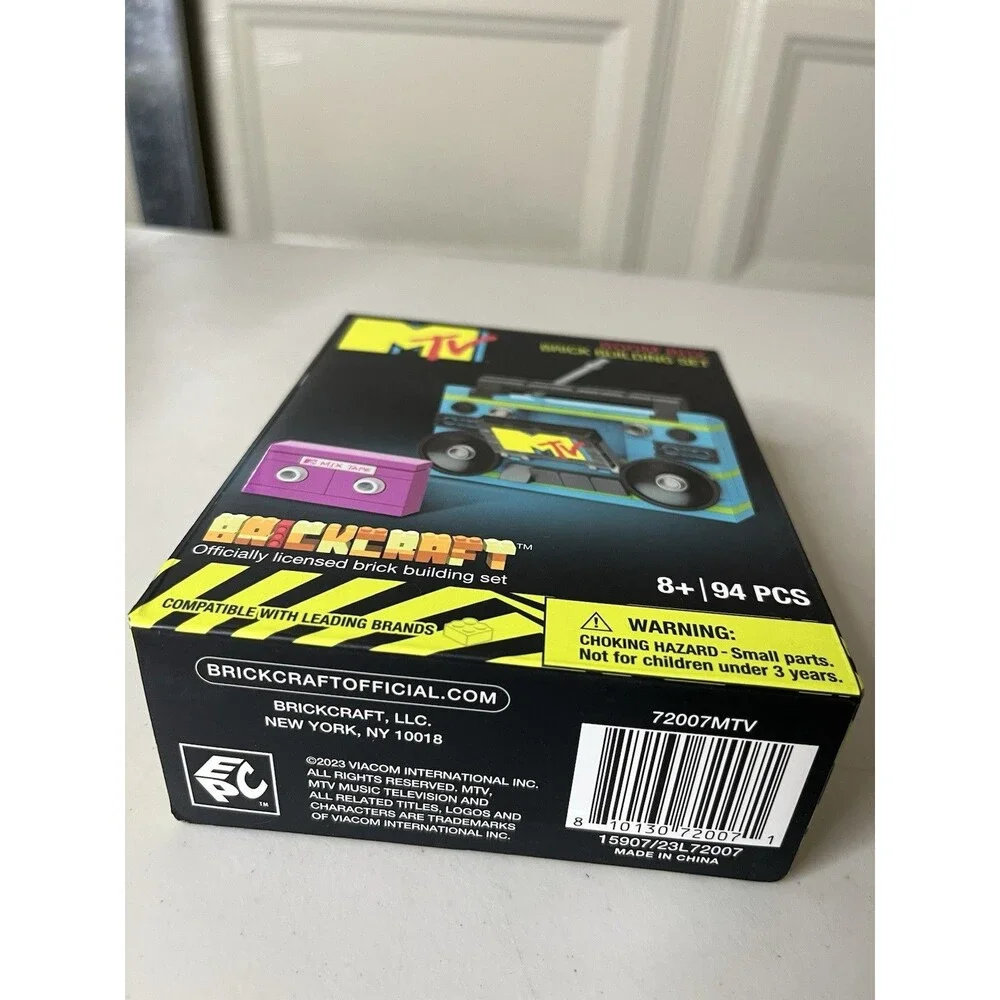 Brickcraft MTV Boom Box Brick Building Set New Sealed Box